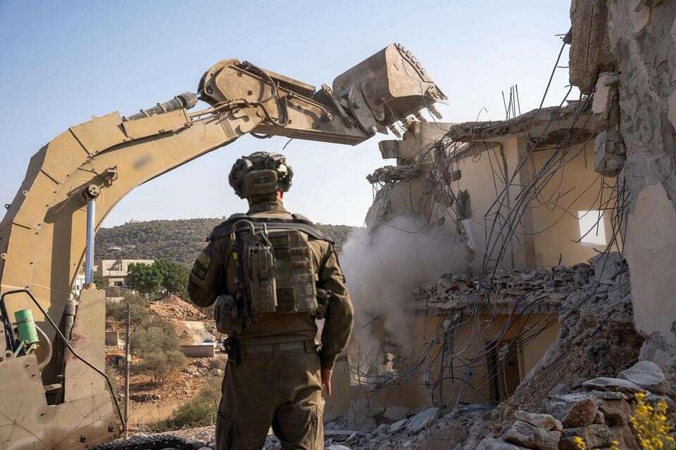 צה"ל הרס את בית המחבל שרצח את צאלה גז ובנה רביד-חיים , דובר צה"ל