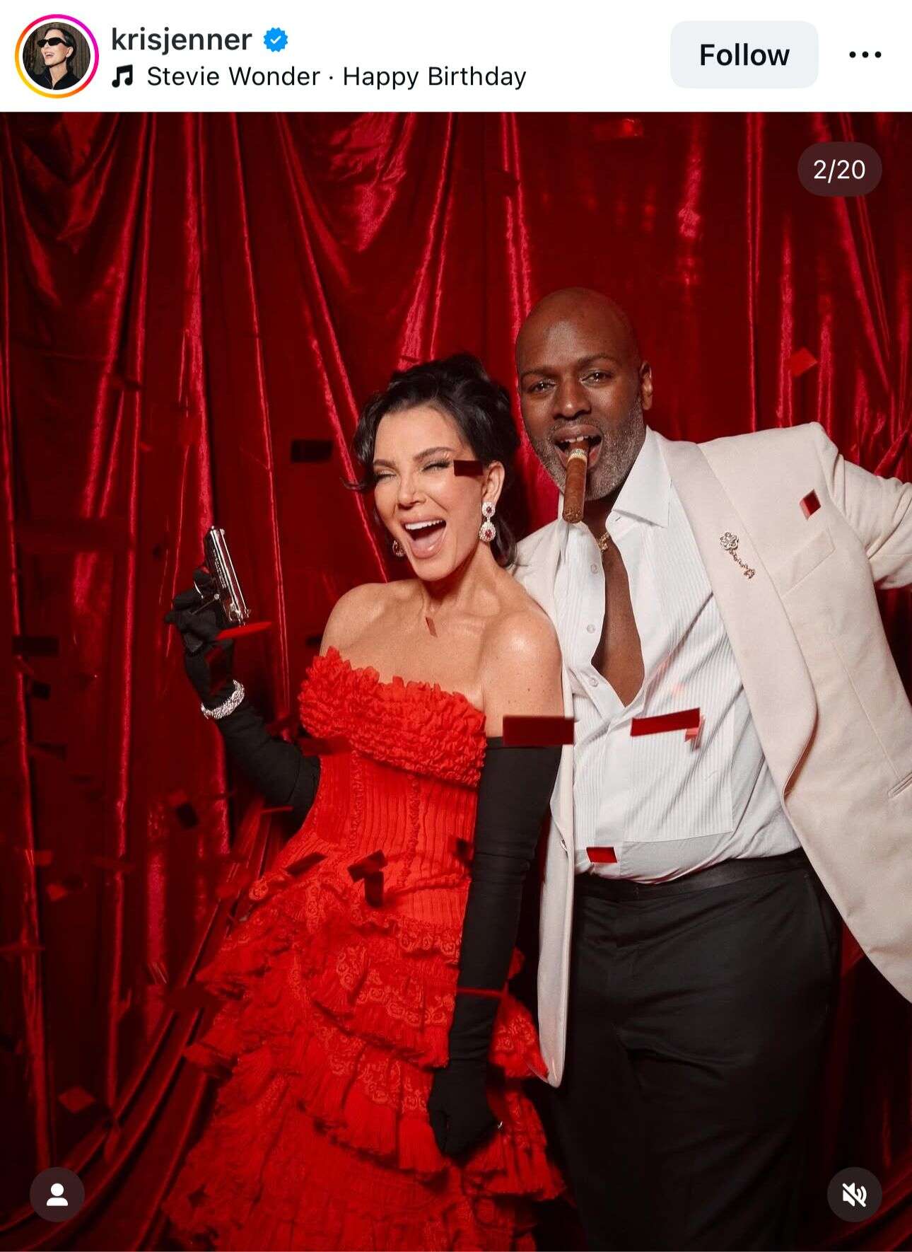 קריס ג'נר וקורי , אינסטגרם