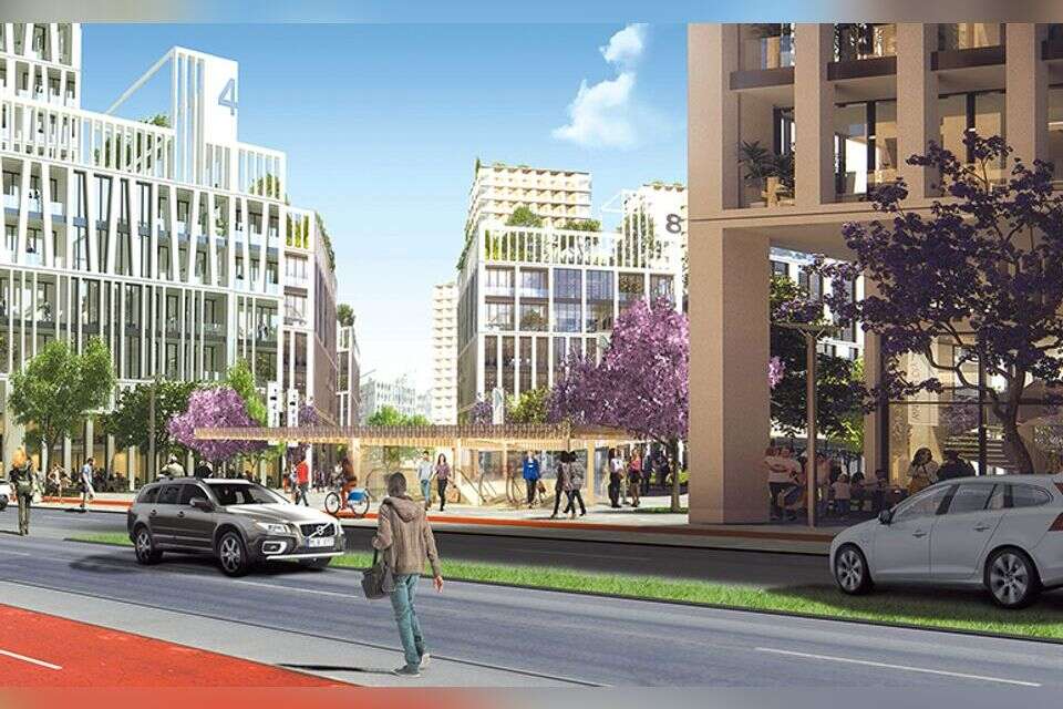 מערב רמלה , (הדמיה): בר לוי דיין אדריכלים ומתכנני ערים