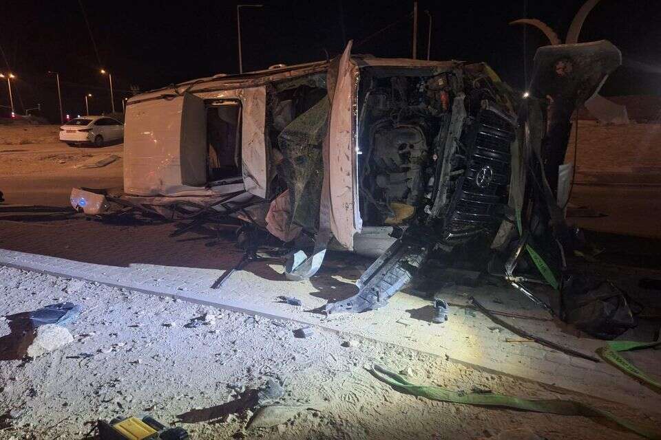 הרכב שהתהפך במהלך המרדף , דוברות המשטרה