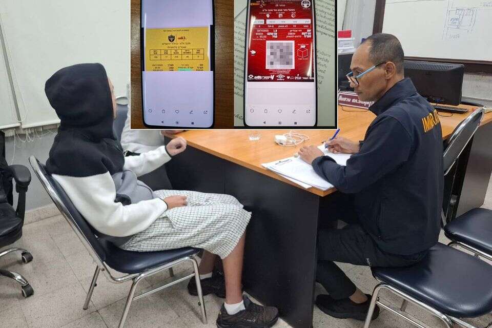 מכר כרטיסים מזויפים. עבודיאן בתחנת המשטרה בקוסמוי , משטרת קוסמוי