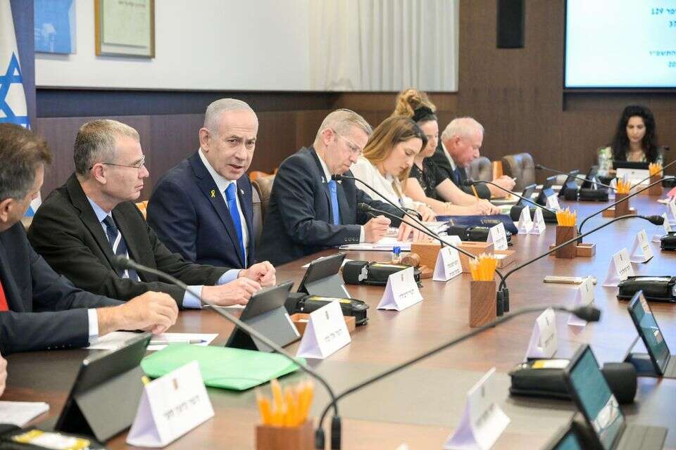 ראש הממשלה נתניהו בישיבת הממשלה , מעיין טואף/ לע״מ