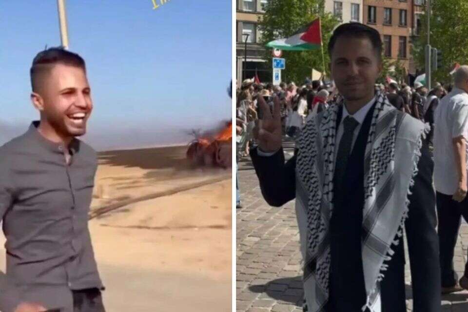 מוהאנד אל-חטיב משתתף בטבח 7 באוקטובר , רשתות חברתיות