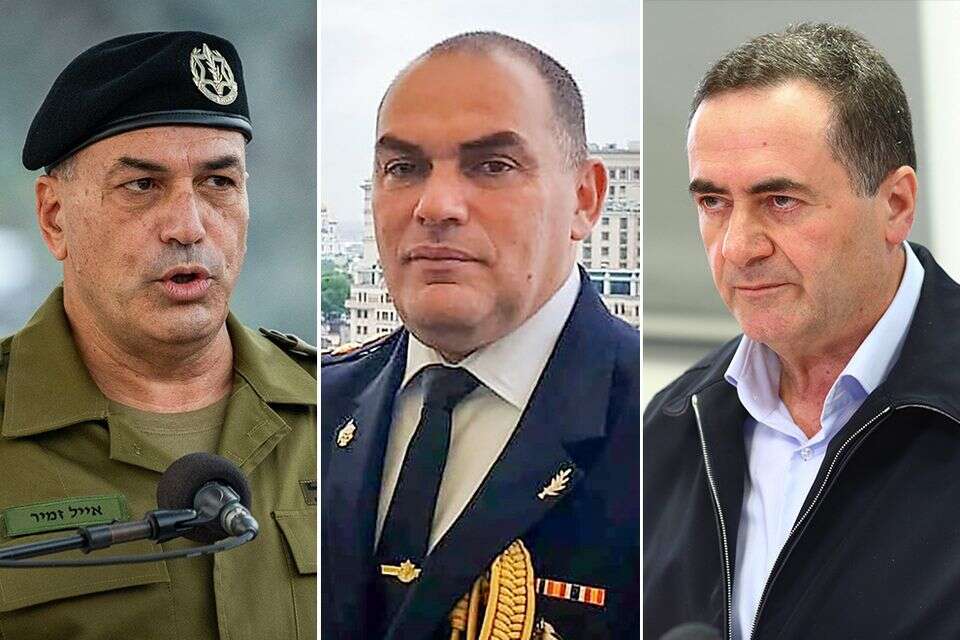 ישראל כ"ץ, זמיר וגילטמן , דובר צה"ל, לירון מולדובן, חיים גולדברג/פלאש 90