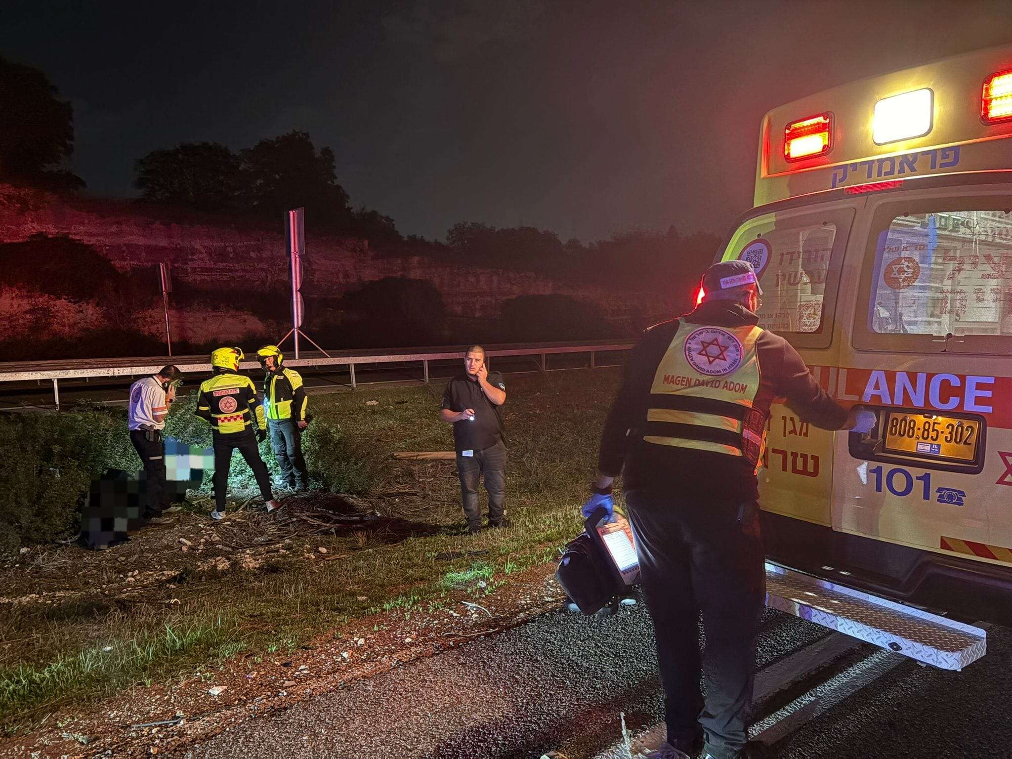 הקטל בדרכים: צעיר בשנות ה-20 נהרג מפגיעת רכב סמוך לבנימינה