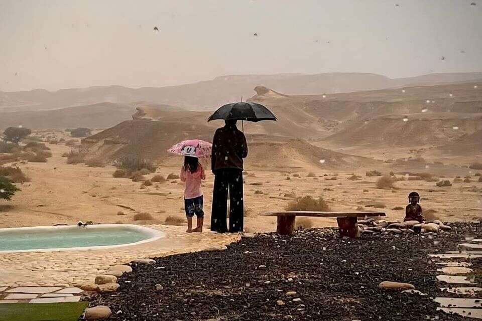 גשם בצוקים, הערבה התיכונה , אביעד בר, בר במדבר