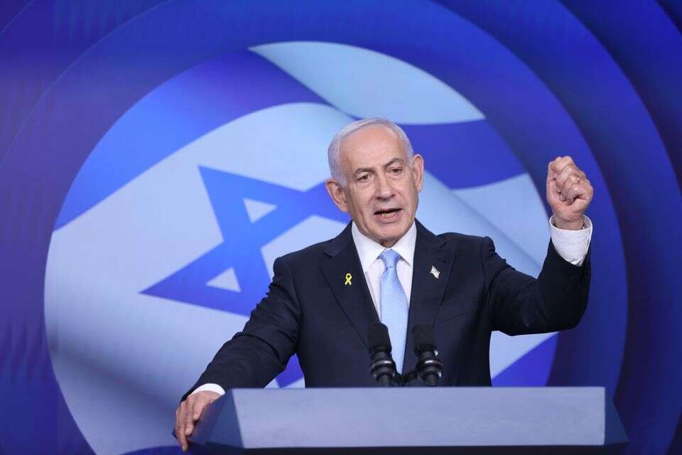 נתניהו במסיבת עיתונאים עם קנצלר גרמניה , אלכס קולומויסקי