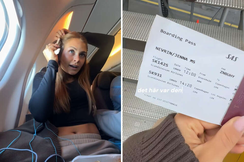 העלתה סרטון עם הכרטיס לטיקטוק - הטיסה בדרך חזור בוטלה