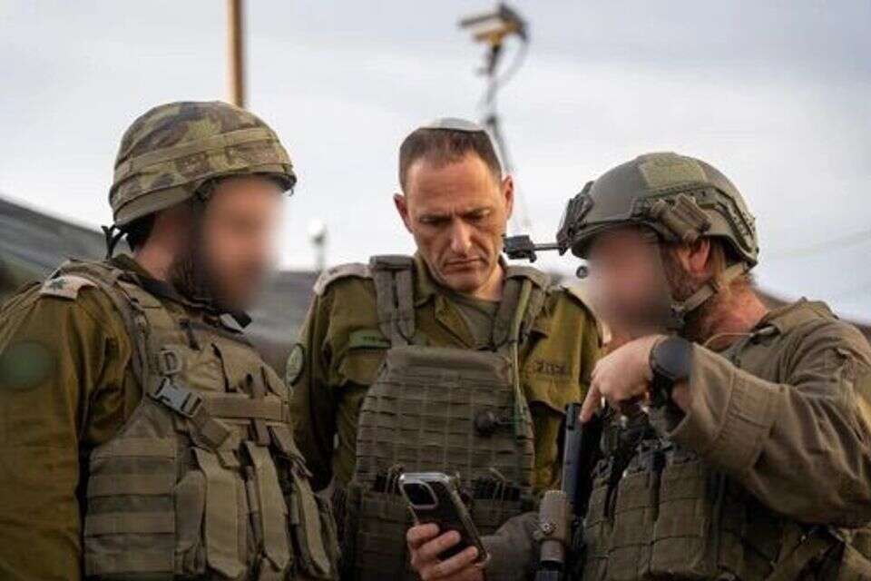 האלוף איתי אופיר בסיור ברצועה , דובר צה"ל