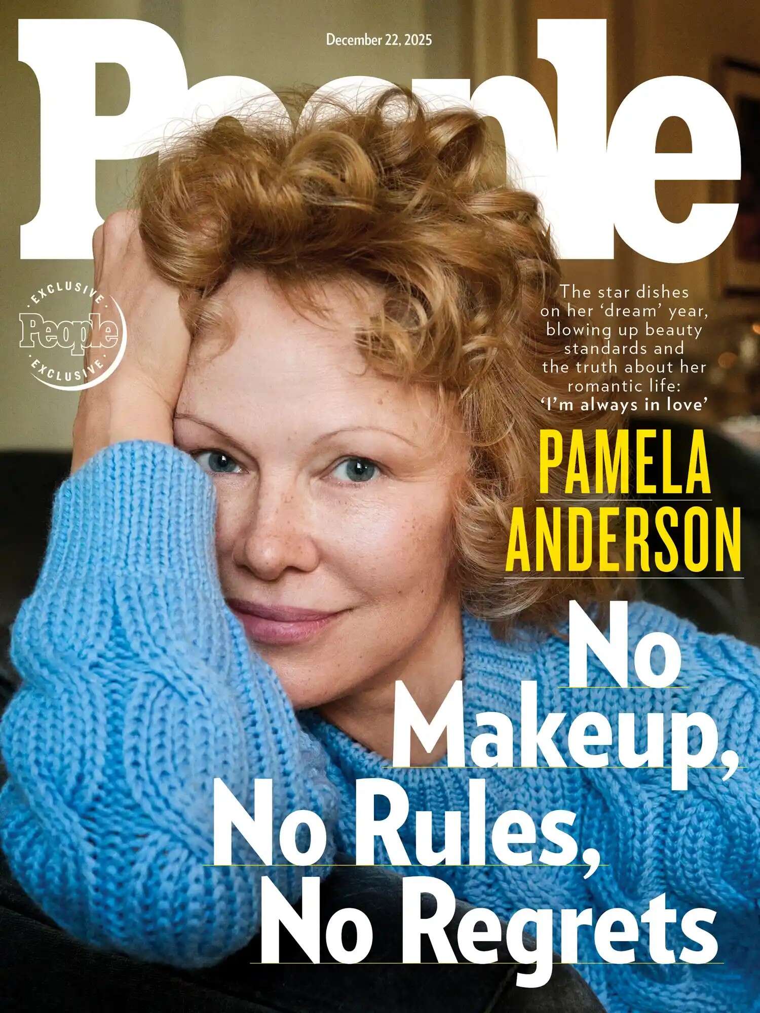 אפתה לו לחם מחמצת. פמלה אנדרסון , שער המגזין "פיפל"