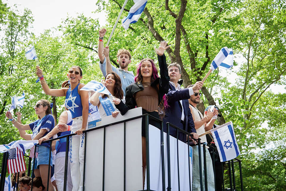 "אכפתיות מוחשית וכנה". עדן גולן במצעד בניו יורק צילום: הפדרצייה היהודית של ניו יורק