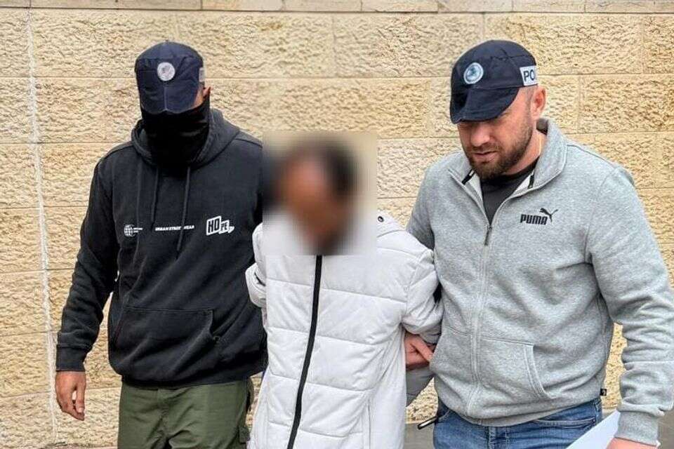 רגעי המעצר של החשוד ברצח , דוברות המשטרה