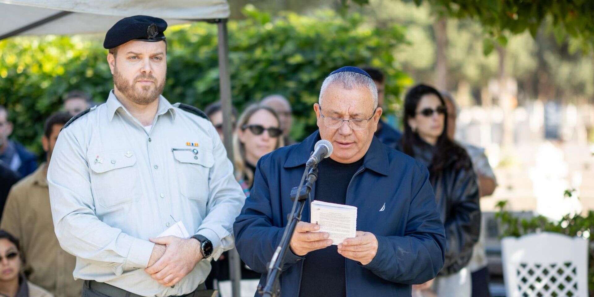 אינזקוט באזכרת בנו , שחר יורמן