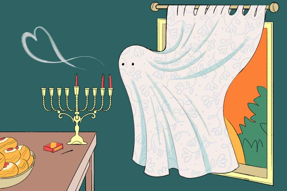 "וכשהוא שומע את כל המשפחות יוצאות לרחוב ושרות את כל הביחד שלהן עד שהלבד שלו מתכווץ, הוא לא מסוגל יותר. ומה הוא עושה כשהוא לא מסוגל יותר? כלום" , איור: עובדיה בנישו.