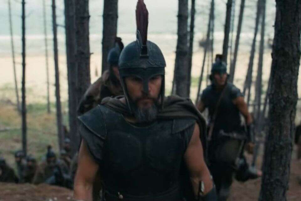 מאט דיימון בתפקיד אודיסיאוס בסרטו של כריסטופר נולאן האודיסיאה (2026) , צילום מסך מתוך טריילר הסרט "האודיסיאה" (2026)