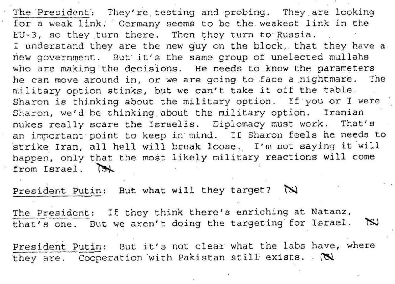 « Repousser les limites ». Extrait des transcriptions divulguées par les Archives nationales de sécurité des États-Unis.