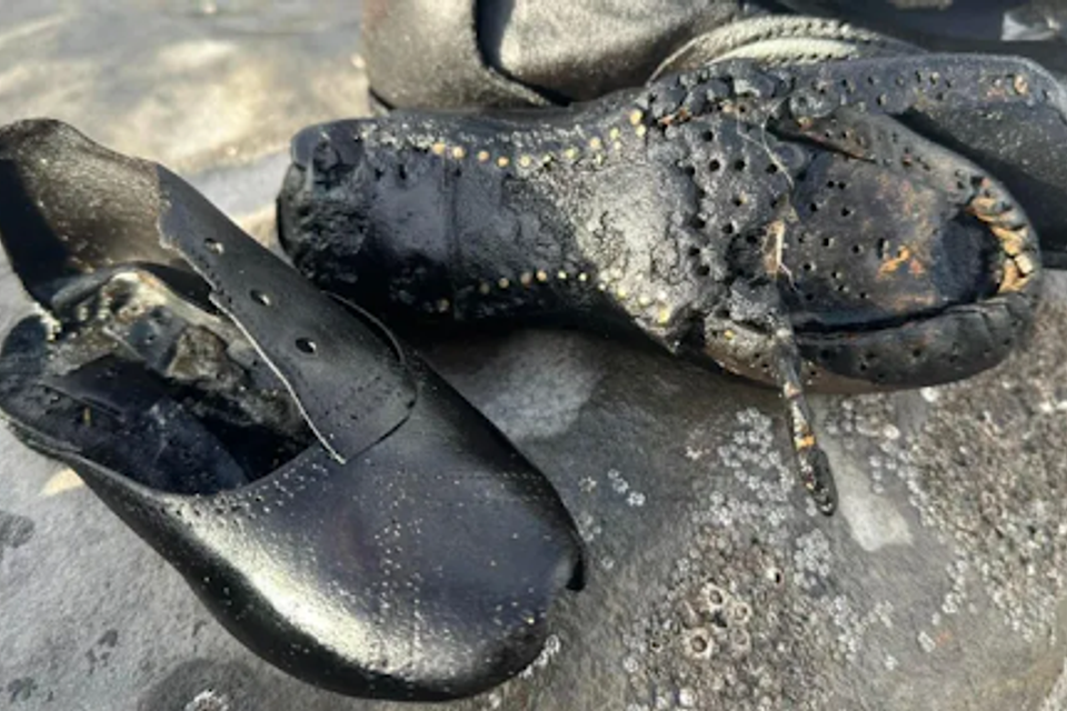 תעלומה: מאות נעליים מהמאה ה-19 נפלטו אל החוף