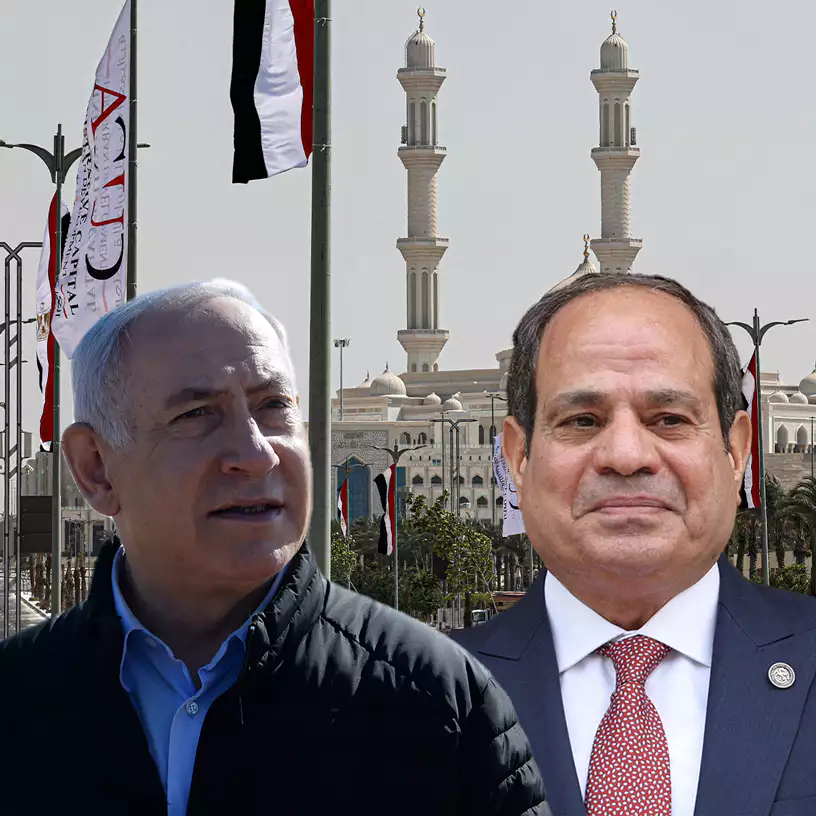  נתניהו וא-סיסי. מצרים הזהירה צילום: AFP