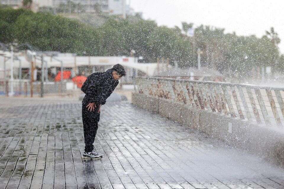 סערת חורף בנמל תל אביב , אי.פי.אי