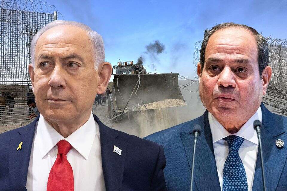 נתניהו וא-סיסי על רקע זוועות 7 באוקטובר , מרים אליסטר/פאלש 90, AP, רויטרס
