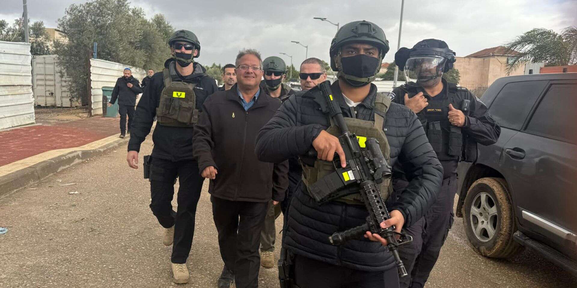 בן גביר בכפר תראבין מלווה בכוחות שיטור גדולים , דוברות המשטרה