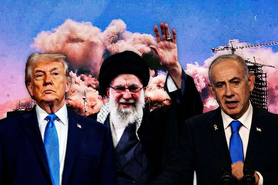 נתניהו, חמינאי וטראמפ , אי.אף.פי, אי.פי.אי