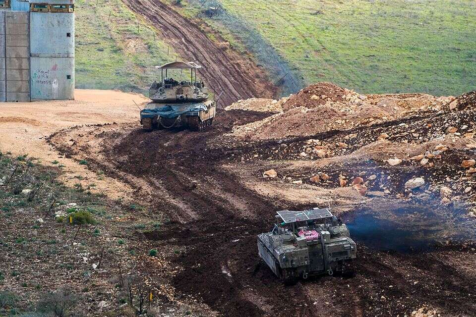 טנקים של צה"ל על גבול לבנון (ארכיון) , אייל מרגולין