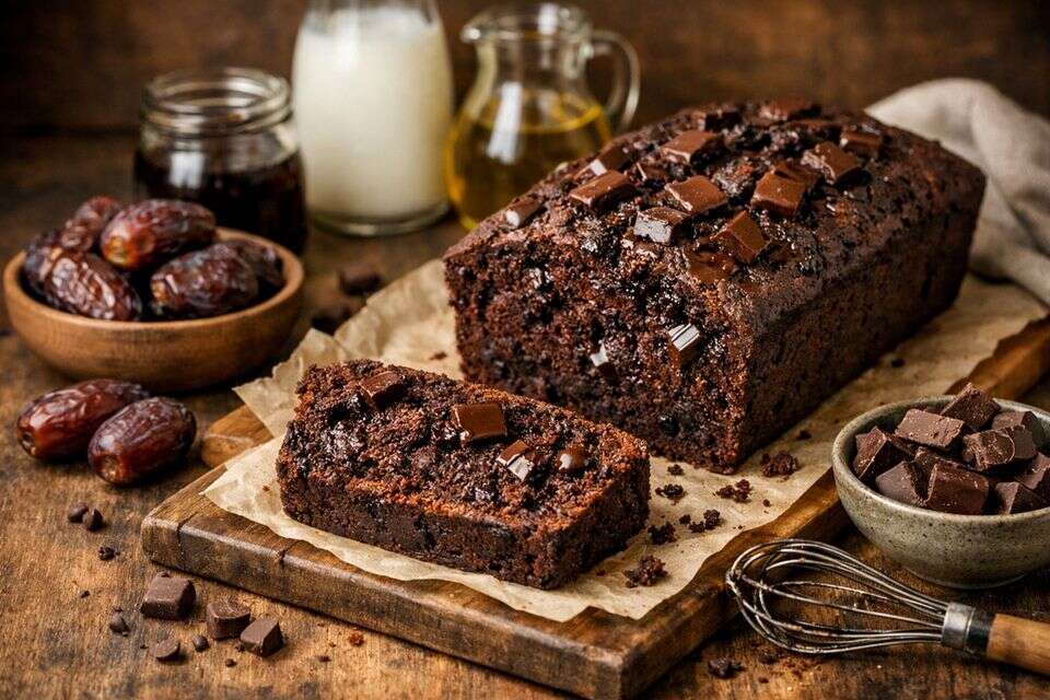 עוגת תמרים - שוקולד עסיסית, משגעת ואפילו בריאה
