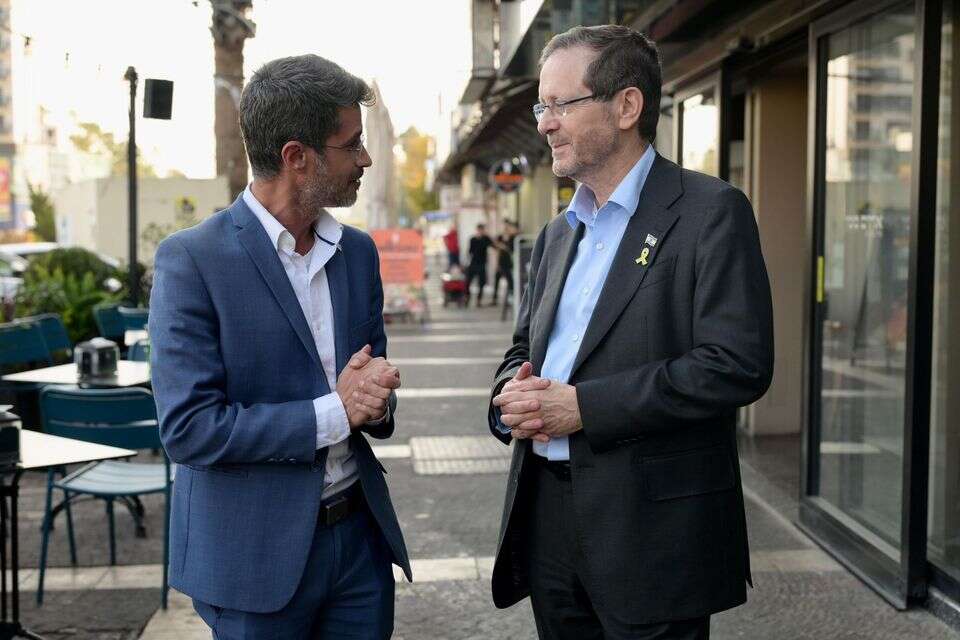 הרצוג בקריית שמונה: "הייתי רוצה לראות גם את הממשלה מגיעה לכאן שוב"