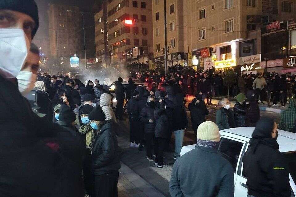 המחאות באיראן , צילום מסך פוקס ניוז