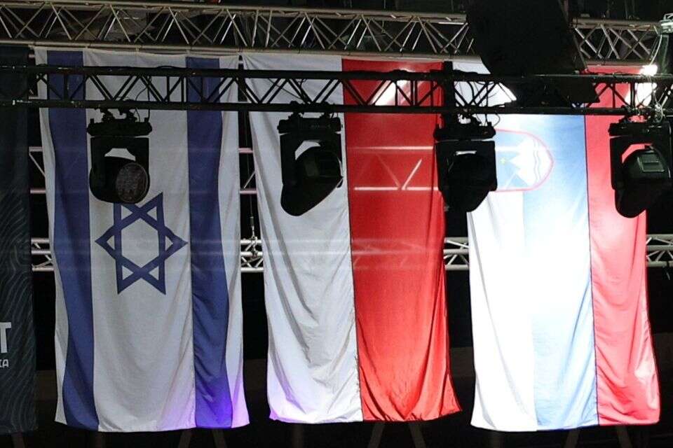 דגל ישראל לצד דגל פולין , אלן שיבר