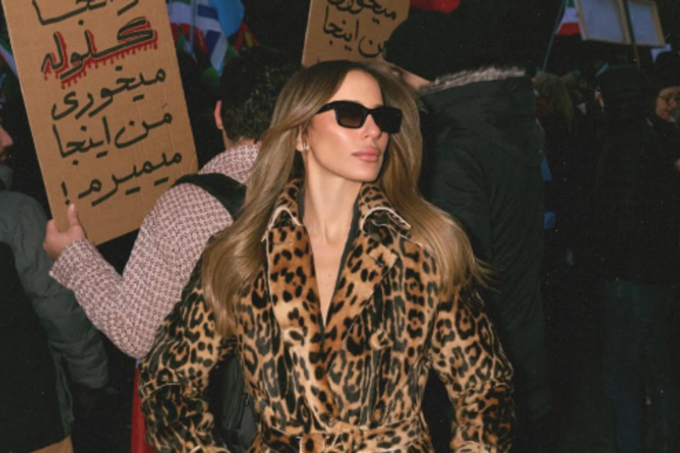 "צמרמורת": אוריה עזרן בלב הפגנה איראנית