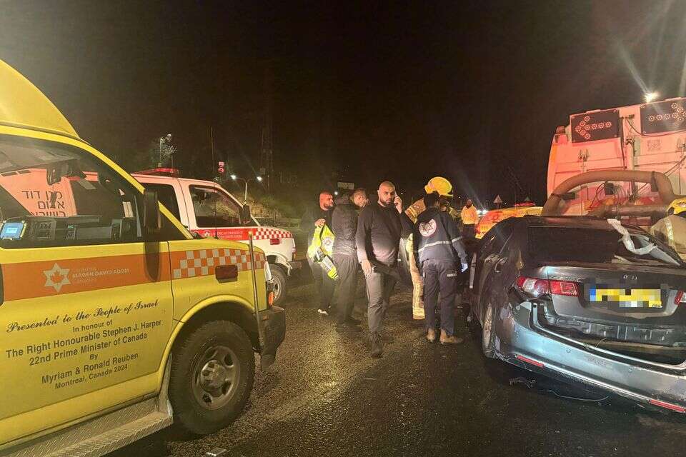 התאונה בכביש 65 , מד"א