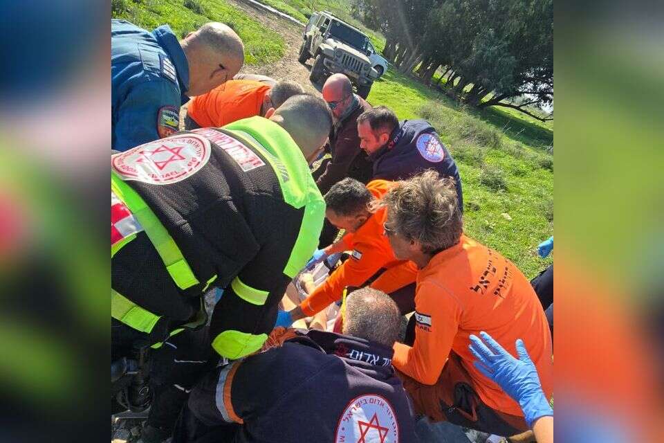 מבצע חילוץ דרמטי של רוכב אופניים במגידו , דוברות יחידת החילוץ "גליל-כרמל"