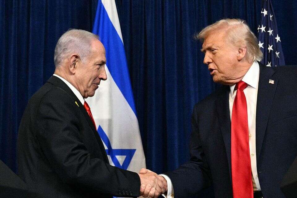 In Australia, they confiscated posters of Netanyahu and Trump in Nazi uniforms - and then took them back