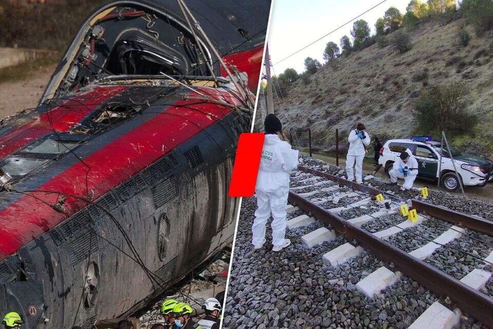 חוקרי התאונה בזירת האסון, קרונות הרכבת הפוכים , ללא