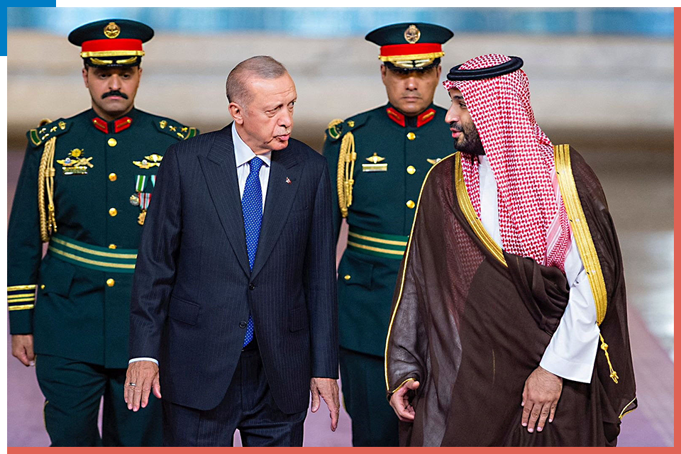 בסעודיה התחילו לקלל את ישראל, והיה להם ממי ללמוד. בן סלמאן וארדואן , אי.אף.פי