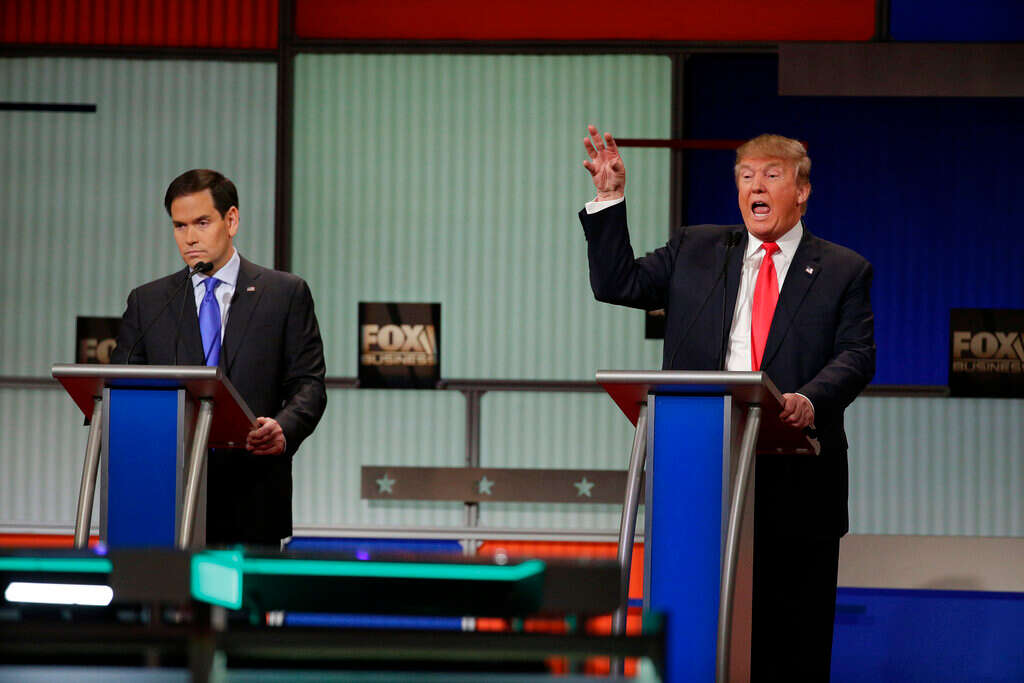 "דיים קטנות", "מרקו הקטן". עימות בין השניים במהלך הקמפיין לנשיאות ב-2016 , AP 