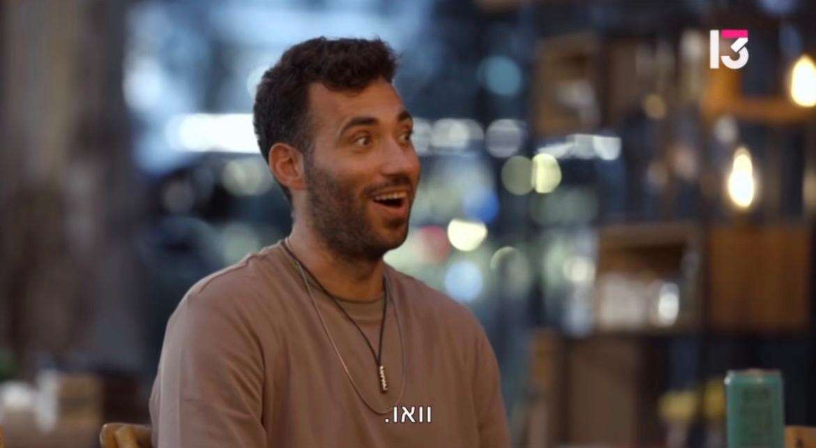 רועי ברקו מופתע , צילום מסך מתוך "אהבה חדשה" ברשת 13