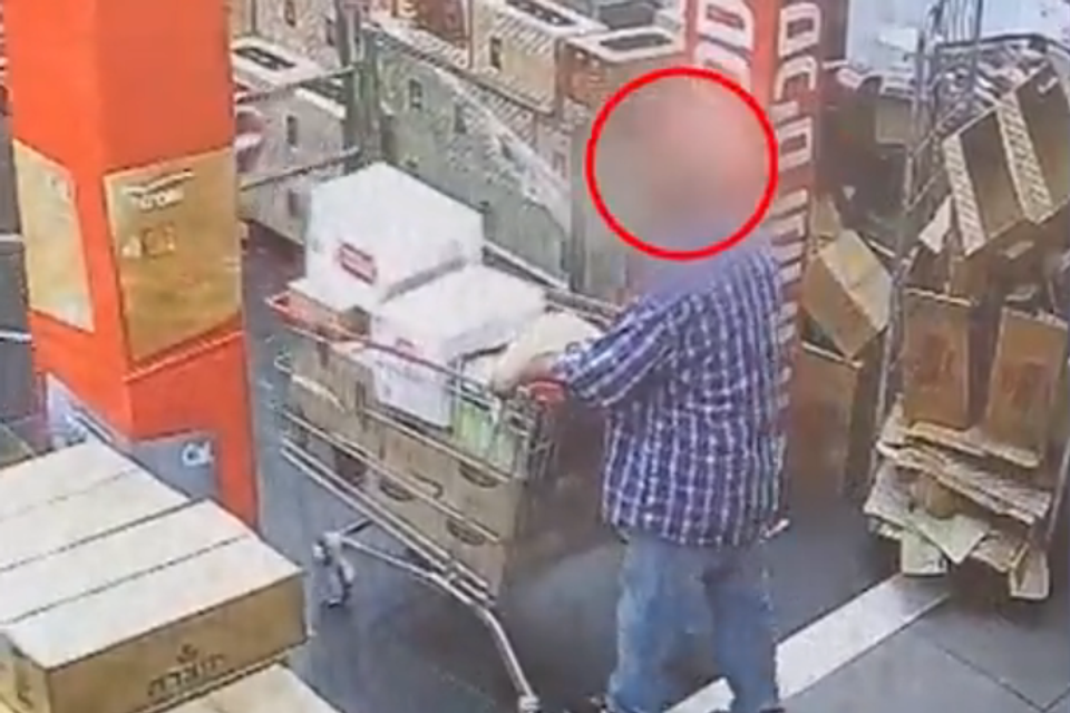 הגנב עם עגלת סופר מלאה , משטרת ישראל