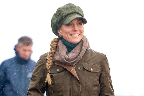 קייט מידלטון חמושה בצמה, 27 בינואר 2026 , Ian Vogler/Pool Photo via AP