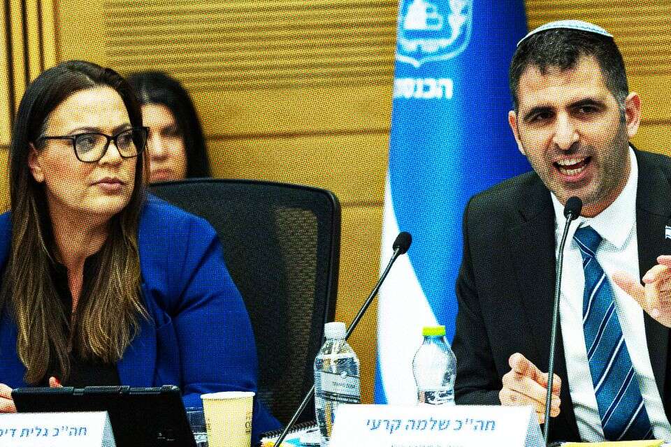 גלית דיסטל ושלמה קרעי בוועדה לבחינת חוק התקשורת , אורן בן חקון