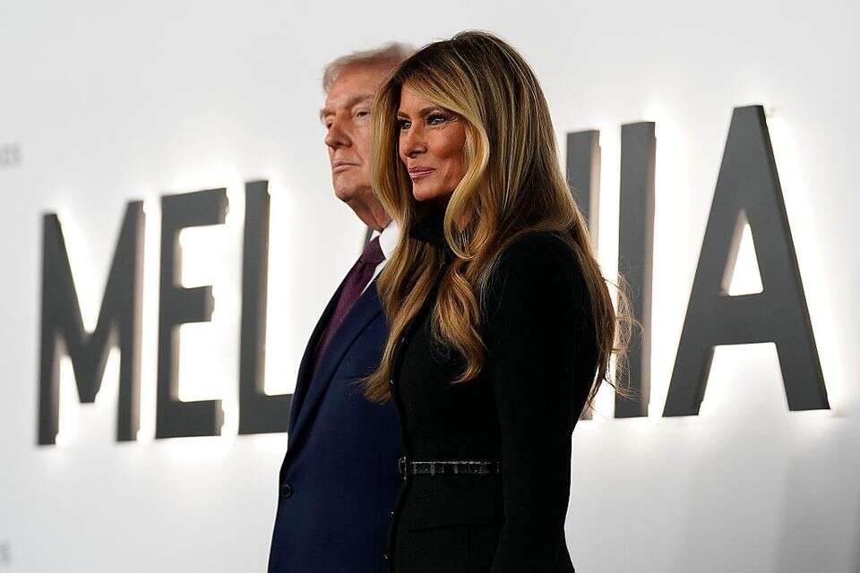 דונלד ומלאניה טראמפ בפרמיירת הסרט , AP