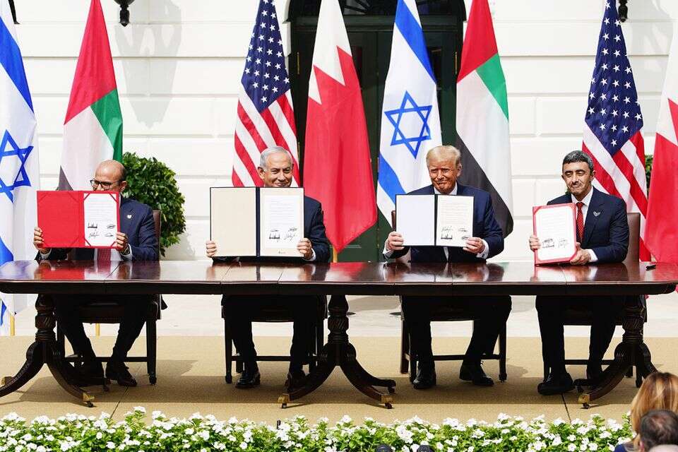מעמד החתימה על הסכמי אברהם בוושינגטון (ארכיון) , אי.פי.אי
