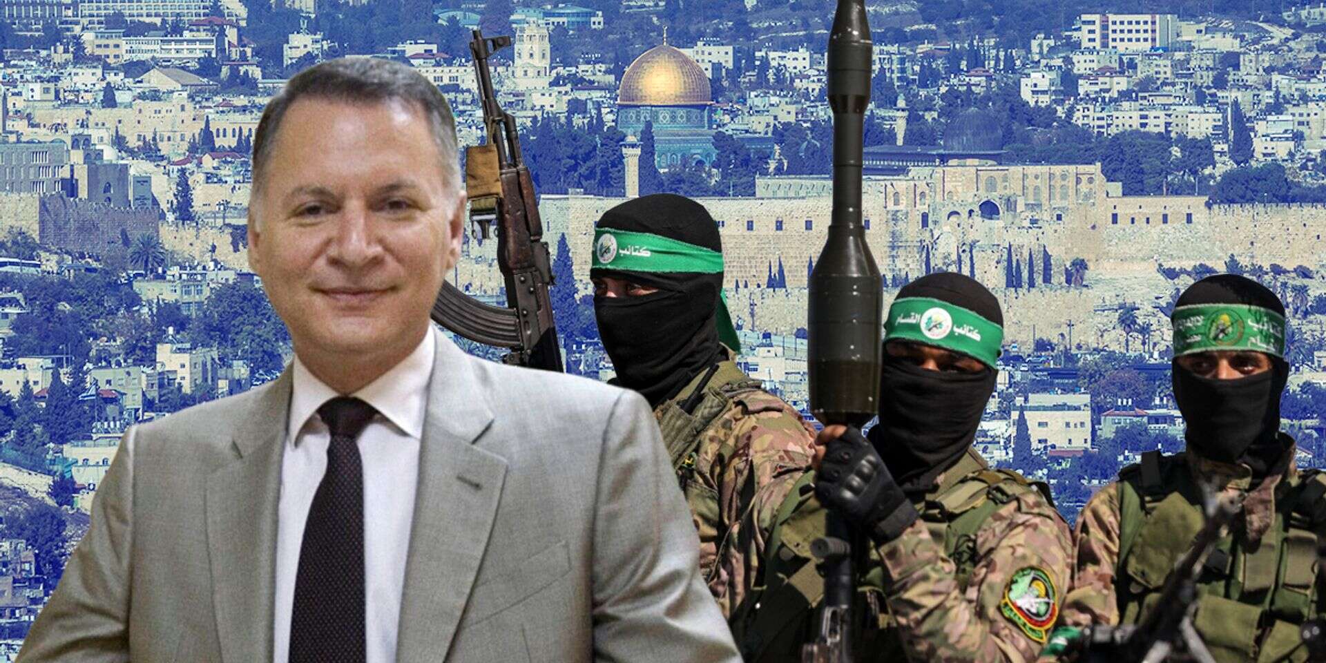 המיליארד הפלסטיני-אמריקני בשאר אל-מסרי עם מחבלי חמאס , רויטרס, אורן בן חקון