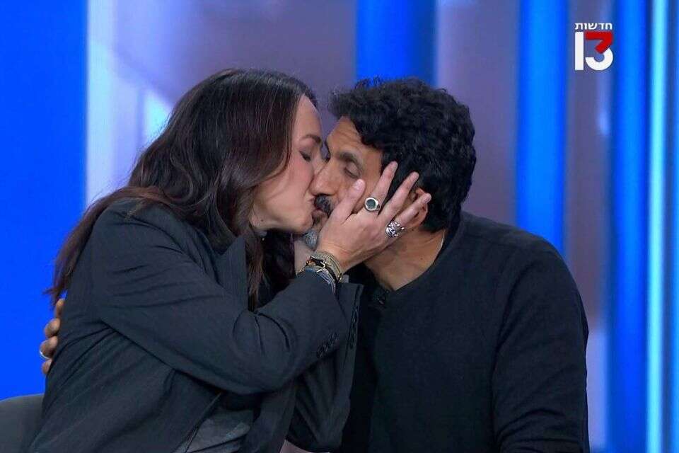 צחי הלוי הפתיע את אשתו לוסי בשידור , רשת 13