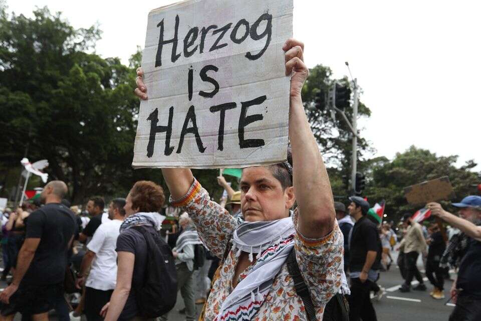 הפגנות אנטי ישראליות באוסטרליה לקראת ביקורו של הנשיא הרצוג , Getty Images
