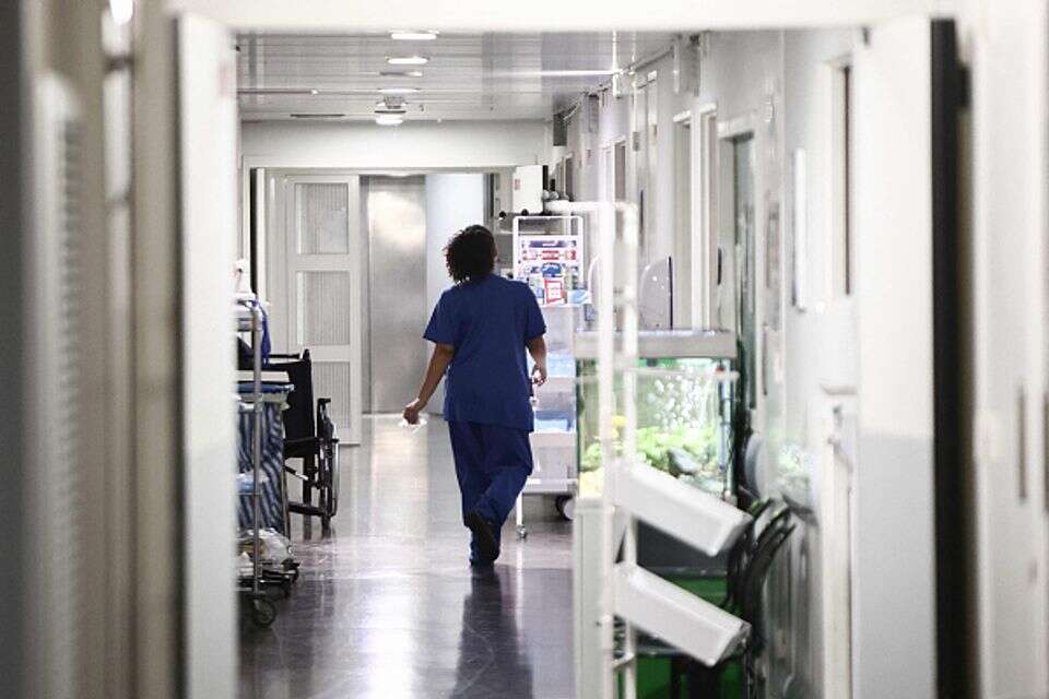 Suspicion: A nurse at the center's hospital abused a 3-year-old infant patient