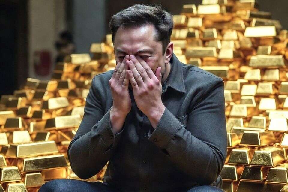 עכשיו גם הוא מבין מה באמת חשוב בחיים. אילון מאסק , נוצר באמצעות AI