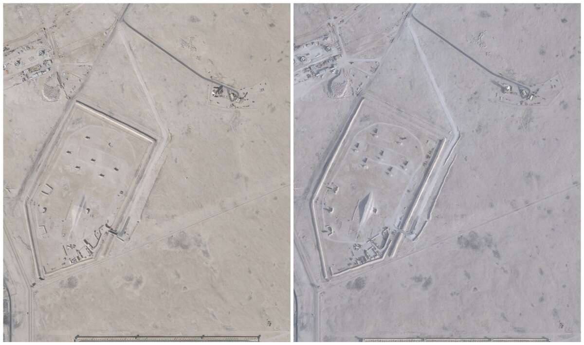 צילומי הלוויין שמציגים את ההיערכות האמריקנית  , רויטרס